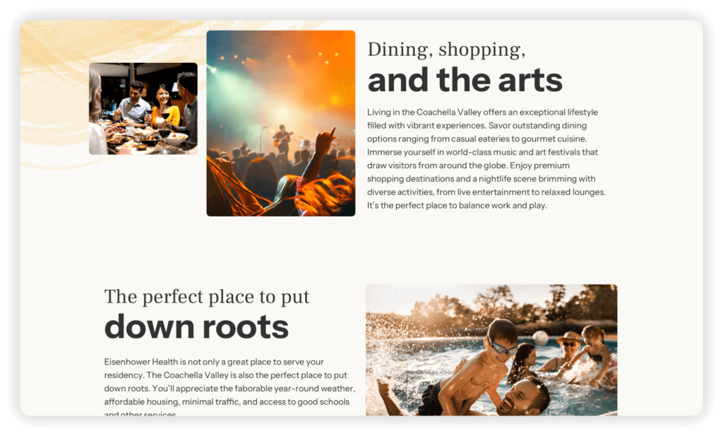 Eisernhower GME website design
