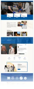 Healthcare website design and development