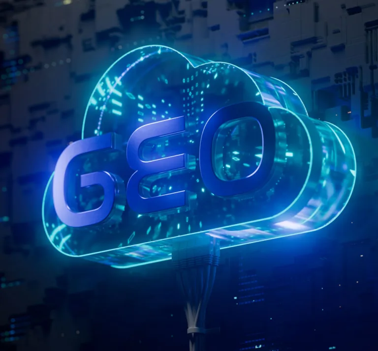 Image of cloud representing generative engine optimization and AI-powered search visibility